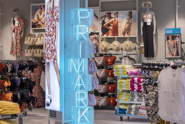 Primark retail signage produced by Widd Signs