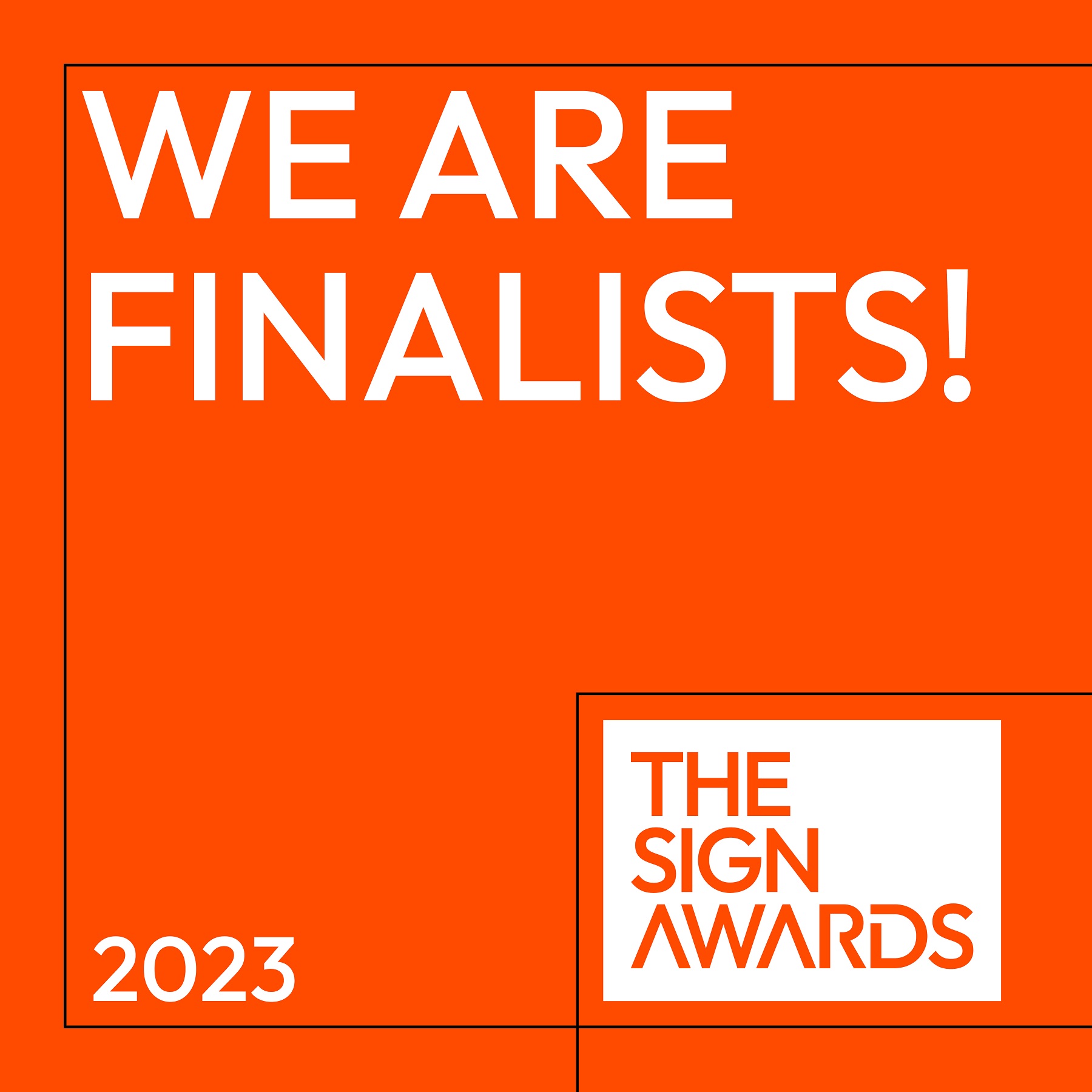 Widd shortlisted for two industry signage awards