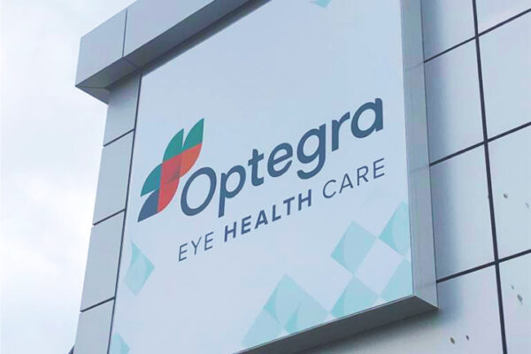 Optegra signage by Widd Signs